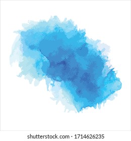 splash of brush shades watercolor illustration.vector Eps10