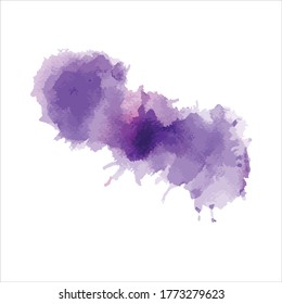 splash of brush shades watercolor illustration.vector Eps10