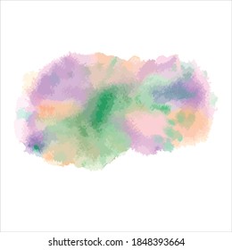 splash of brush shades watercolor illustration.vector Eps10