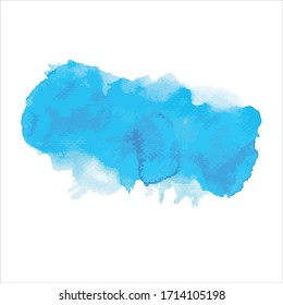 splash of brush shades watercolor on white background.Vector Eps10