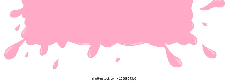 Splash bubble gum sticker for design. Cartoon template isolated on white background. Color tag / badge / icon / label . Vector sale illustration for store 