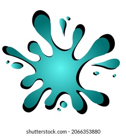 Splash bubble vector isolated design, element for promotion banner