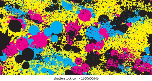 Splash camouflage background. Seamless pattern vector.