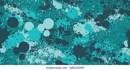 Splash camouflage background. Seamless pattern vector.