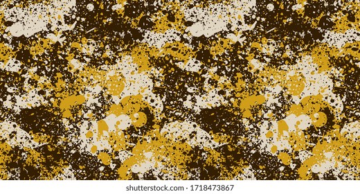 Splash camouflage background. Seamless pattern. Vector.