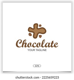 splash chocolate logo design premium elegant template vector eps 10