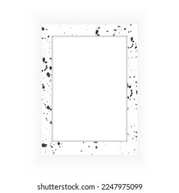 Splash Color Frame Photo Vector