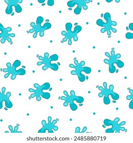 Salpica un lugar colorido. Patrón sin costuras. Forma fluida decorativa. Dibujo de Vector. Diseñar adornos.
