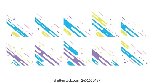 Splash Corner Border  Vector Collection