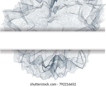 splash crumpled mesh button,monochrome, transparent stock vector abstract background 