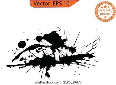 Splash design element. Transparent background