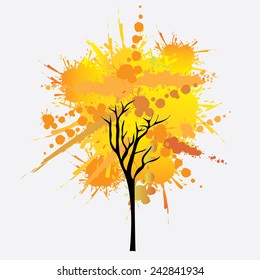 Splash design over white background, vector illustration.