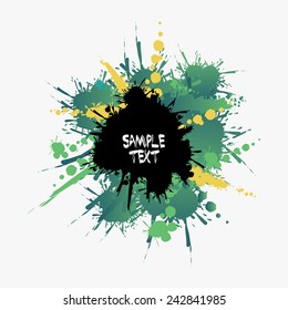 Splash design over white background, vector illustration.