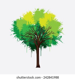 Splash design over white background, vector illustration.