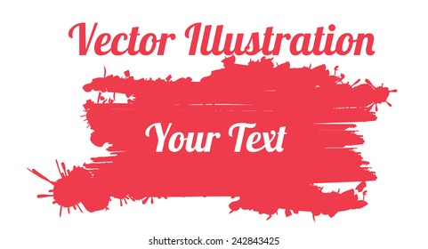 Splash design over white background, vector illustration.