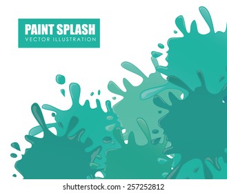 Splash design over white background, vector illustration.
