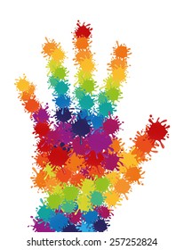 Splash design over white background, vector illustration.