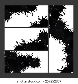 Splash design over white background, vector illustration.