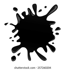 Splash design over white background, vector illustration.