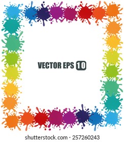 Splash design over white background, vector illustration.