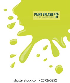 Splash design over white background, vector illustration.