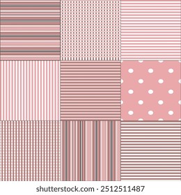 Splash Ditsy Klassiker in Cream Pink, braun, weiß, Beige Farben natürliche Farbe, nahtloses Muster, Drucke Hintergrund