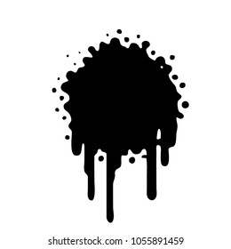 splash dot shape - vintage paint style
