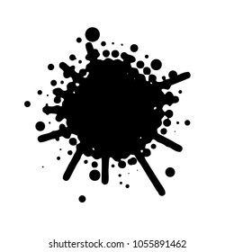 splash dot shape - vintage paint style
