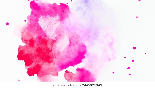 Splash gotas color fucsia