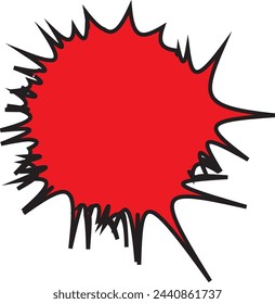 Splash effect isolated white background, splatter, ink drops