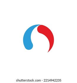 Splash and fire geometric symbol simple logo vector