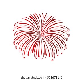 splash fireworks isolated icon vector illustration design