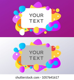 Splash Flat Modern Abstract Vibrant Template For Text