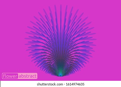 splash floral abstract vector art 