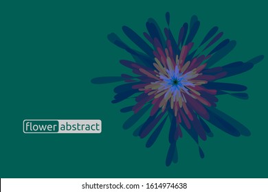 splash floral abstract. wall display flower vector. artwork abstract gradient. color floral abstract. can also be used for pop art, paintings, wallpaper, backgrounds, banners.