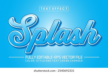 Splash-Schriftart Texteffekt bearbeitbar