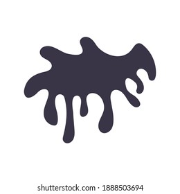 splash form drip ink blot style flat icon vector illustration design