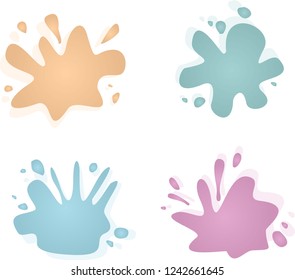 splash frame vector