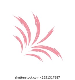 Spritzen geometrische Form in Pinselstrich einzeln