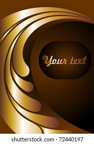 Splash of golden hues - vector background