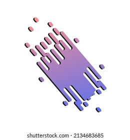 Splash gradient color background design