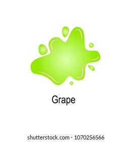 splash of grape juice icon. Element of colored splash illustration. Premium quality graphic design icon. Signs and symbols collection icon for websites, web design, mobile app on white background