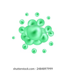 
Splash of green layers. Abstract background. Vector design element.