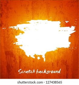 splash grunge background orange