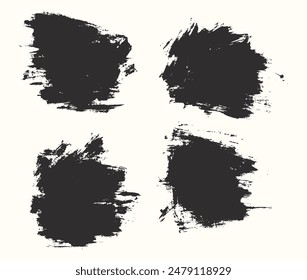 Splash grunge texture black color banner background illustration collection