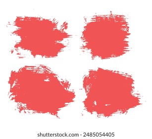 Splash hand-painted acrylic brush strokes vector background