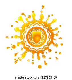 splash honey vector art