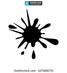Splash-Symbol oder Logo einzeln auf Zeichen Vektorillustration Illustration - hochwertige Vektorsymbole im schwarzen Stil
