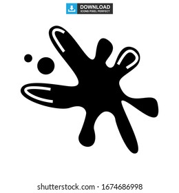splash icon or logo isolated sign symbol vector illustration - high quality black style vector icons
