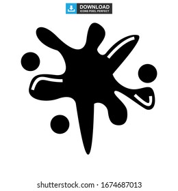 Splash-Symbol oder Logo einzeln auf Zeichen Vektorillustration Illustration - hochwertige Vektorsymbole im schwarzen Stil
